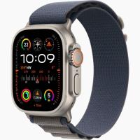 Apple Watch Ultra 2 49mm Black Ti Blue Alpine Loop Large