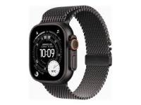 Apple Watch Ultra 3 49mm Black Ti Black Milanese Loop Medium